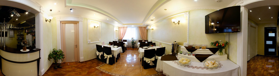 Панорама интерьера отеля